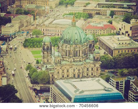 Retro Look Berlin Aerial View