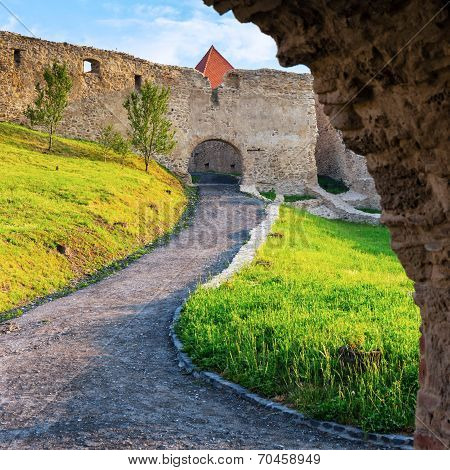 Rupea Castle Near Brasov, Medieval Fortress