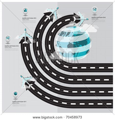 Travel And Journey Runway Business Infographic