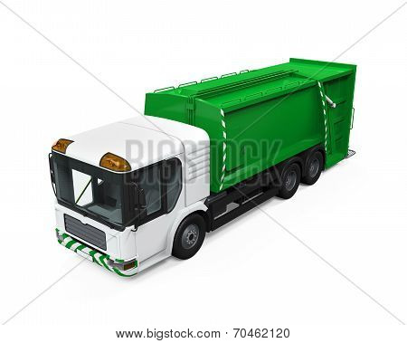 Garbage Truck Isolated