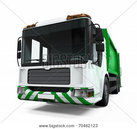 Garbage Truck Isolated