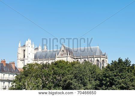 View Of Nantes Cathedral, France