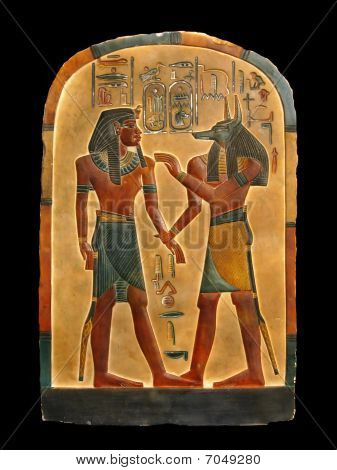 Pharaon et Anubis en enfer