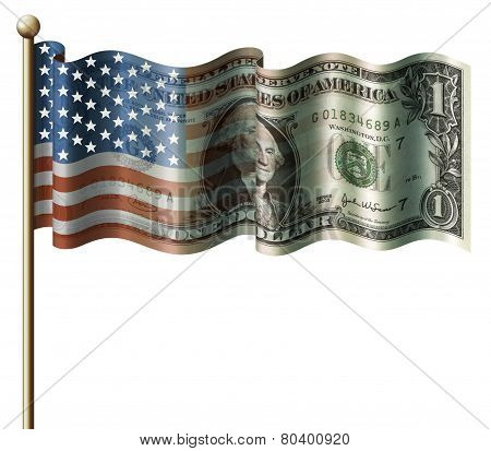 U.s. Dollar Flag