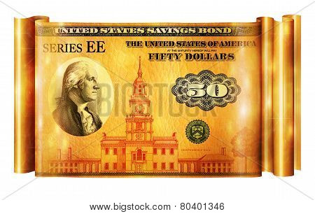 Savings Bond Gold Banner