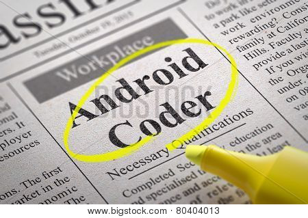 Android Coder Jobs in Newspaper.