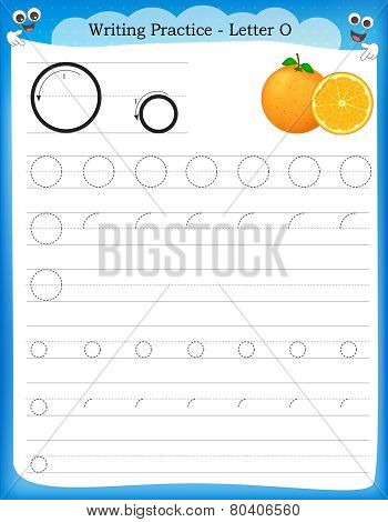 Writing Practice Letter O