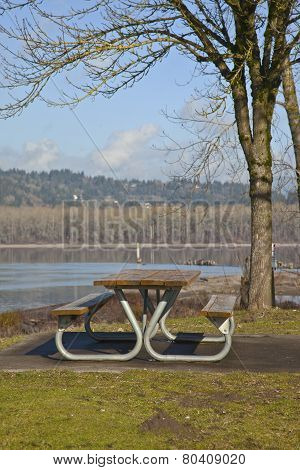 Picnic Bench With A View Oregn Parks.