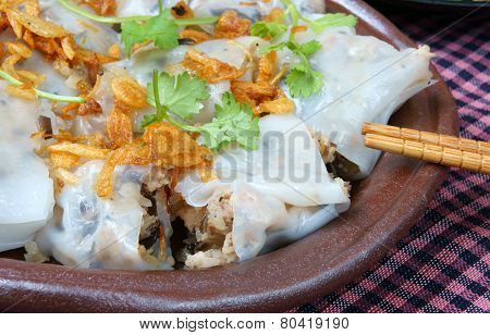 Vietnamese Food, Rice Noodle Roll
