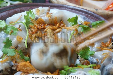 Vietnamese Food, Rice Noodle Roll