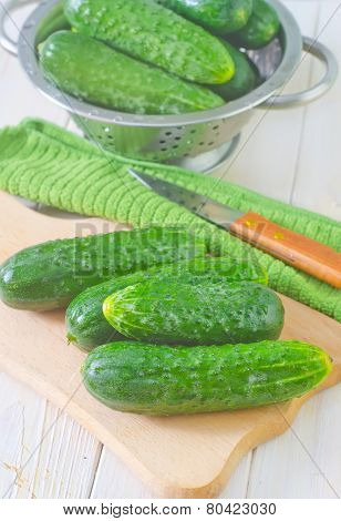 fresh cucumbers