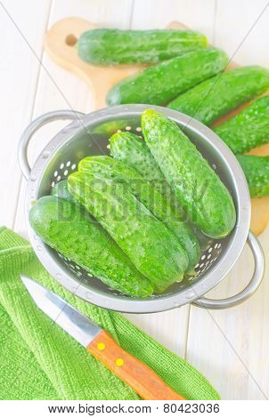 fresh cucumbers