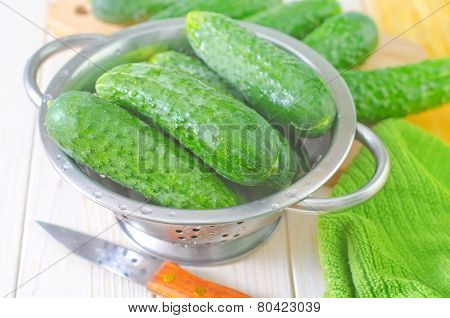 fresh cucumbers
