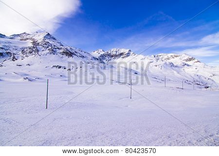 The beautiful landscape of the Alps