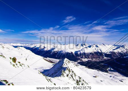 The beautiful landscape of the Alps