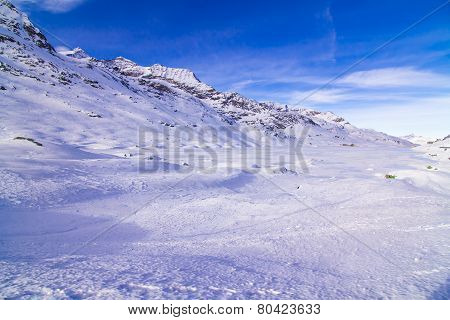 The beautiful landscape of the Alps
