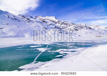 The beautiful landscape of the Alps
