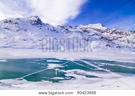 The beautiful landscape of the Alps