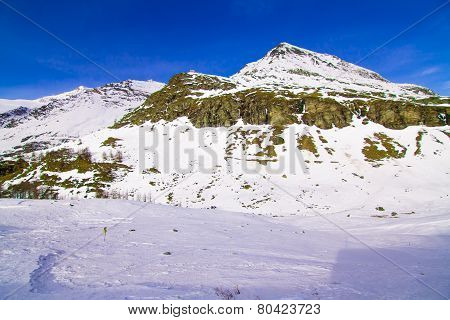 The beautiful landscape of the Alps