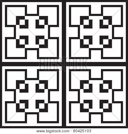 Square Pattern Abstract X4