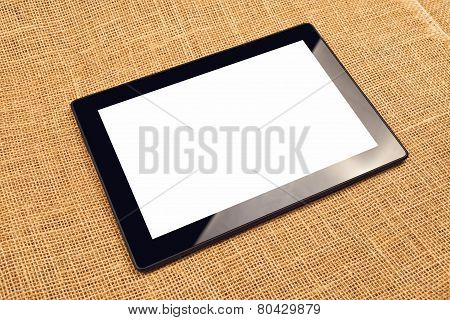 Digital Tablet Computer With Blank White Screen