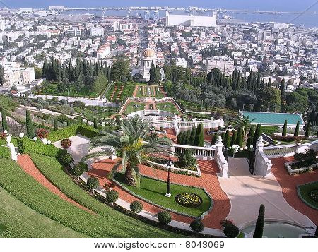 하이파 Bahai 정원 & Bab 2003의 신사