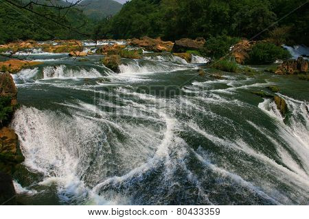 water fall lake
