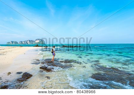 Woman On The Beach