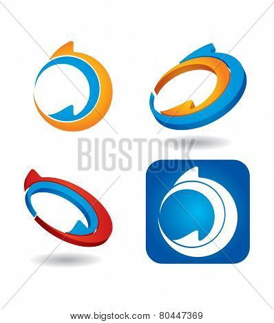 Color Arrows Icon Set