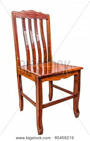 wood chair isolate