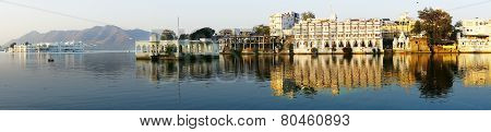 Pichola Lake And Palas. Udajpur, India.