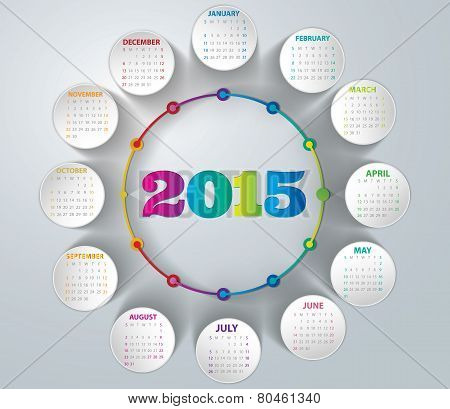2015- Rainbow Calendar