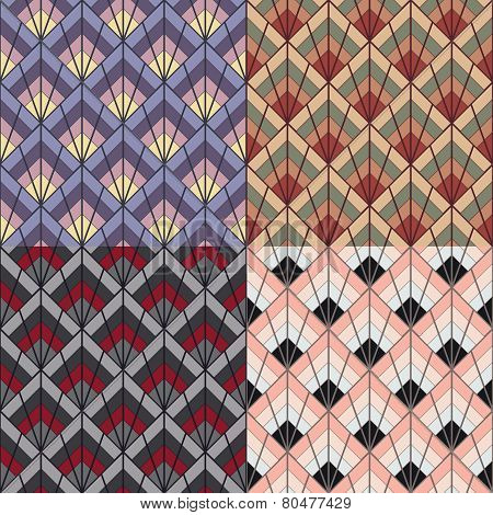 Art Deco style seamless pattern texture