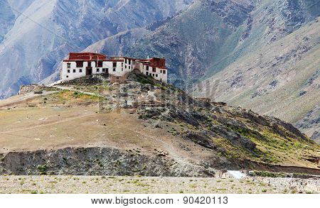 Rangdum Or Ringdom Buddhist Monastery In Suru Valley