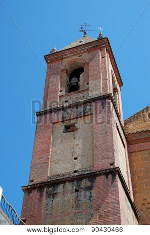 Torrox church tower.
