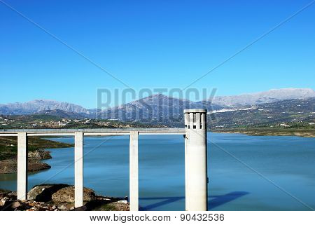 Lake Vinuela, Spain.