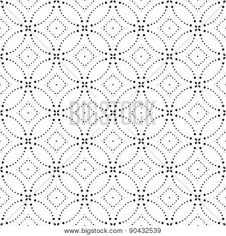Seamless Monochrome Geometric Pattern