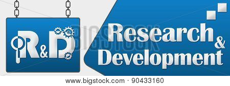 R And D - Research And Development Signboard Horizontal