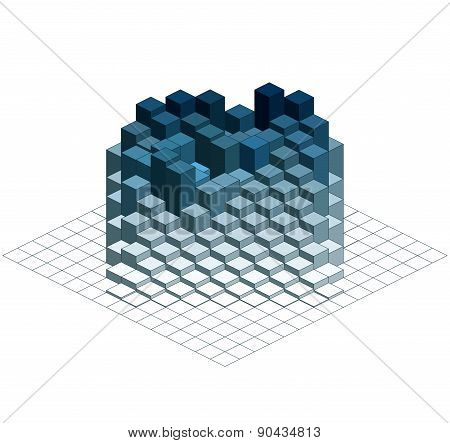 Infographic Isometric  Graph
