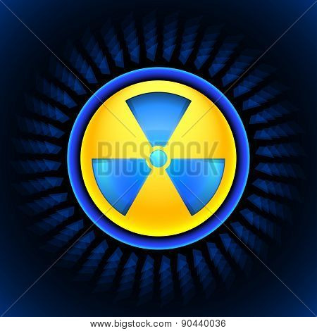 Sign Of Radiation Blue