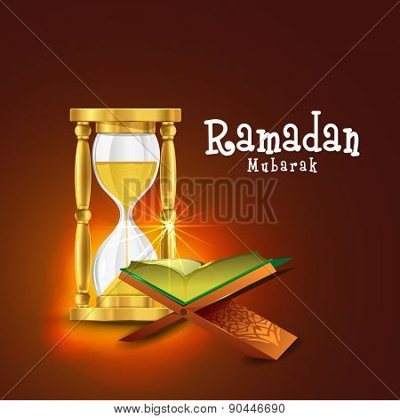 Open golden pages, Islamic religious book 