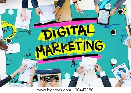 Digital Marketing Branding Strategy Online Media Concept