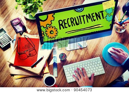 Recruitment Qualification Mission Application Employment Hiring Concept