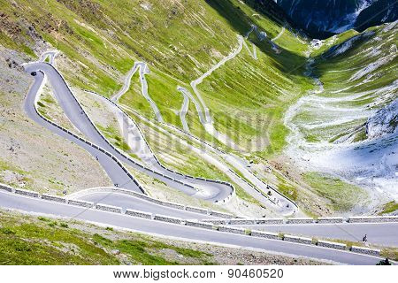 road at Passo dello Stelvio, Alto Adige, Italy