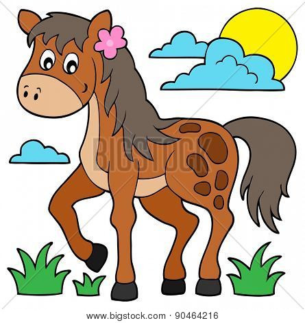 Horse theme image 6 - eps10 vector illustration.