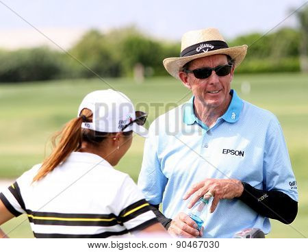 David Leadbetter And Lydia Ko At The Ana Inspiration Golf Tournament 2015