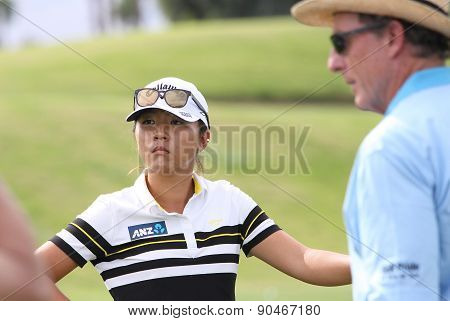 David Leadbetter And Lydia Ko At The Ana Inspiration Golf Tournament 2015