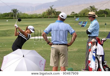 David Leadbetter And Lydia Ko At The Ana Inspiration Golf Tournament 2015