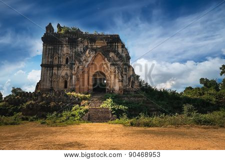 Buddhist Temple Ruins In Inwa City. Myanmar (burma)