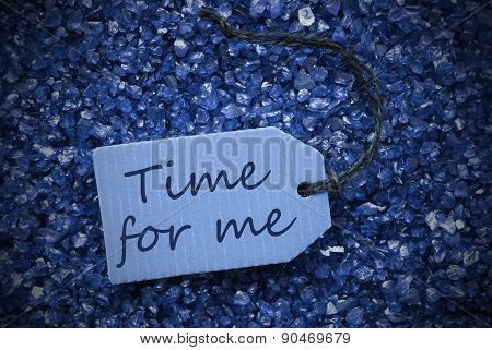 Purple Stones With Label Time For me